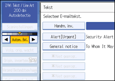 Schermafbeelding Bedieningspaneel