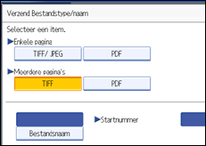 Schermafbeelding Bedieningspaneel