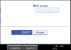 Schermafbeelding Bedieningspaneel