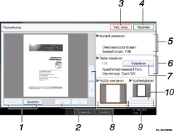 Genummerde oproepafbeelding schermafbeelding bedieningspaneel