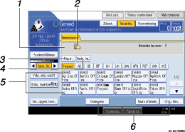 Genummerde oproepafbeelding schermafbeelding bedieningspaneel