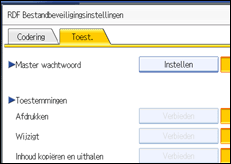 Schermafbeelding Bedieningspaneel