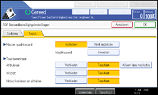 Schermafbeelding Bedieningspaneel