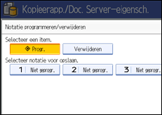 Schermafbeelding Bedieningspaneel