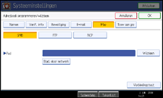 Schermafbeelding Bedieningspaneel