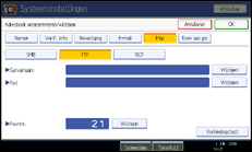 Schermafbeelding Bedieningspaneel