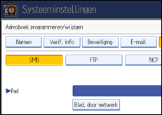 Schermafbeelding Bedieningspaneel