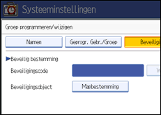 Schermafbeelding Bedieningspaneel