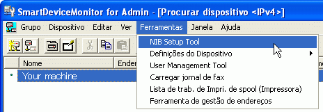Ilustração de aplicação no ecrã