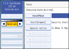 Ilustra&ccedil;&atilde;o do ecr&atilde; do painel de opera&ccedil;&atilde;o
