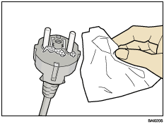 Imagem da Ficha do cabo de alimentação