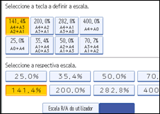 Ilustração do ecrã do painel de operação