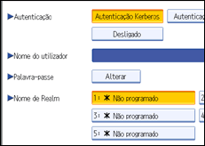 Ilustração do ecrã do painel de operação