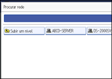 Ilustração do ecrã do painel de operação