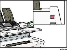 Иллюстрация клавиши остановки сканирования