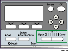 Operation panel screen illustration