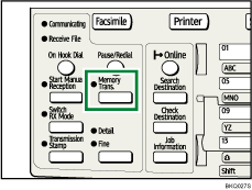 Memory Trans. indicator illustration