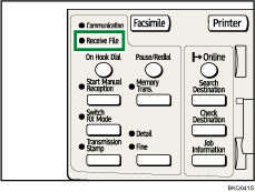 Receive File indicator illustration