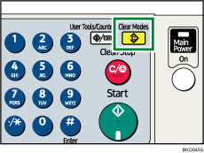 Clear Modes key illustration