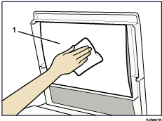 Exposure glass cover illustration numbered callout illustration