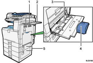 Main unit illustration numbered callout illustration