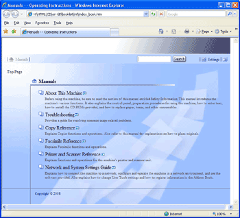 Web browser screen illustration