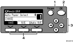 operation panel screen illustration (numbered callout illustration)
