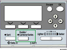 Duplex/Combine/Series key illustration