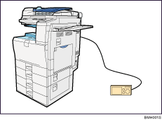 Illustration of pictbridge connection