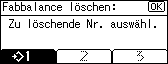 Die Abbildung zeigt die Bedienfeldanzeige