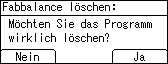 Die Abbildung zeigt die Bedienfeldanzeige