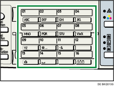 Abbildung Zielwahltaste