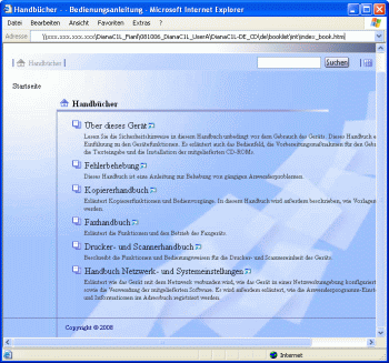 Abbildung des Webbrowser-Bildschirms