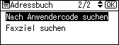 Abbildung Bedienfeldanzeige