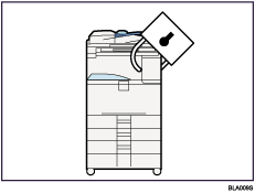 Illustration de l'administration de l'appareil (Fonctions de s&eacute;curit&eacute;)