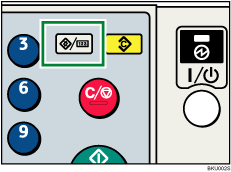 Illustration de la touche Compteur/Outils utilisateur.