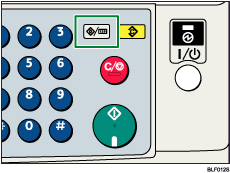 Illustrazione del tasto Strumenti utente/Contatore