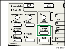 Illustrazione tasto Controllo destinazione