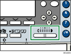 Illustrazione tasto Densità immagine