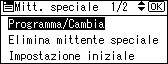 Figura relativa alla schermata del pannello operativo