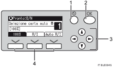 Illustrazione tasto display semplificato.