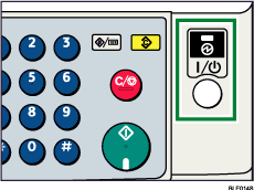 Illustrazione  dell'interruttore di funzionamento.