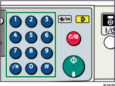 illustrazione tasti numeri