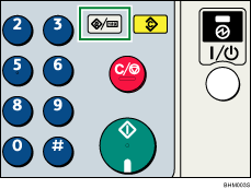 Illustrazione del tasto Strumenti utente/Contatore