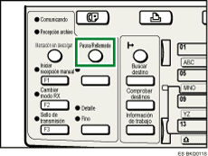 Ilustraci&oacute;n de la tecla Pausa/Rellamada
