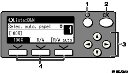 ilustraci&oacute;n del panel de operaciones (ilustraci&oacute;n con leyenda numerada)