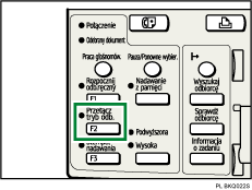 Ilustracja przycisku Przełącz tryb odbioru