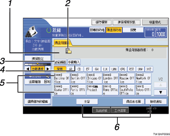 操作面板畫面圖例部位編號圖例