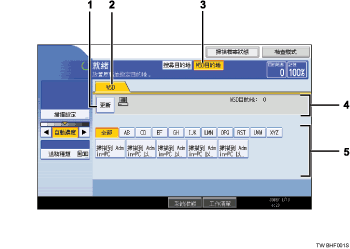 操作面板畫面圖例部位編號圖例