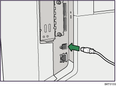 USB介面連接線說明圖。